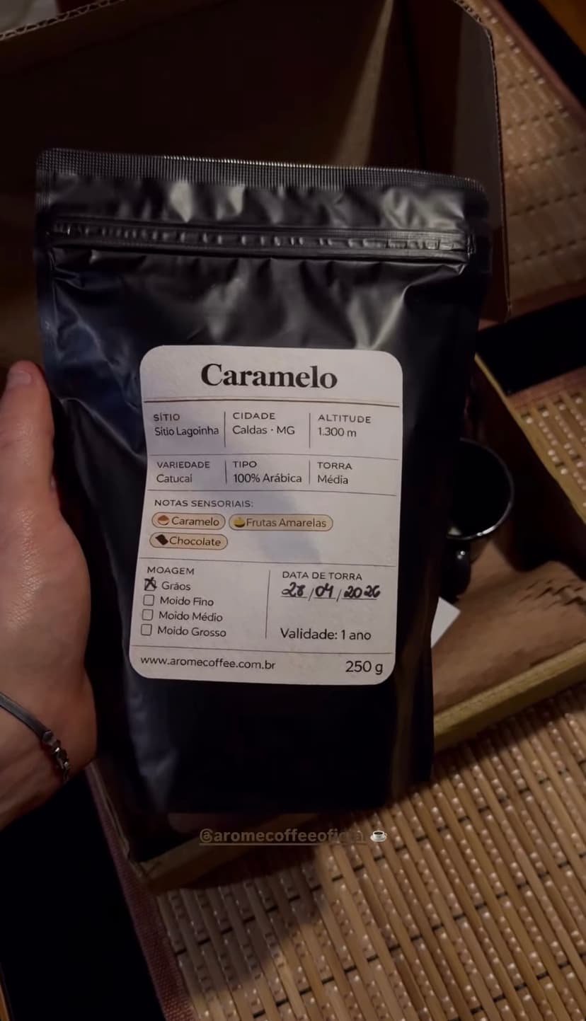 Assinante recebendo Arome Coffee